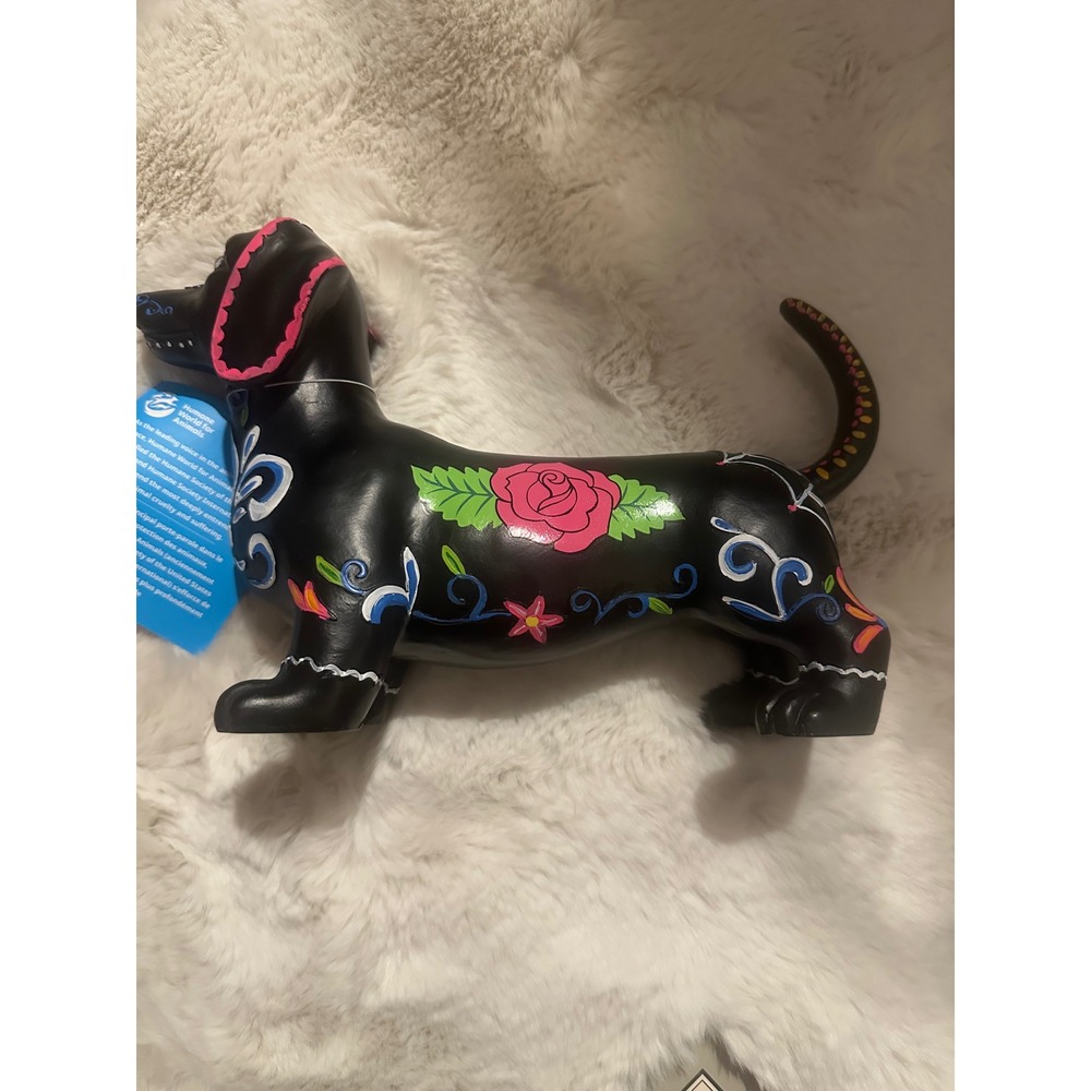 Humane World for Animals Day of the Dead Dachshund Black Sugar Skull Dog